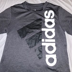 Boys Gray adidas shirt